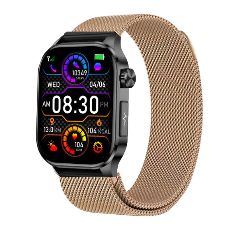 Suga580 ECG/EKG Blood Sugar Blood Pressure Call Intelligent Health Management Smart Watch