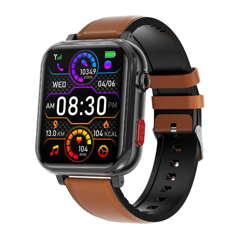 Suga18 Fall Detection One-click SOS Call GPS Positioning Blood Glucose Texts and Receive Notification Health Smart Watch