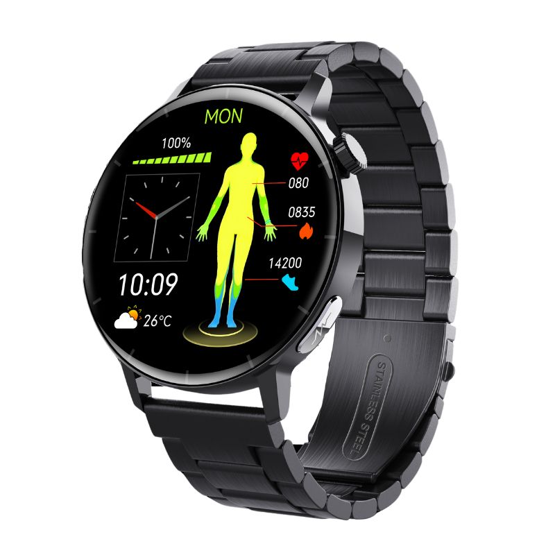 Suga67pro Fourth-generation Blood Sugar Blood Pressure ECG/EKG Smart Watch