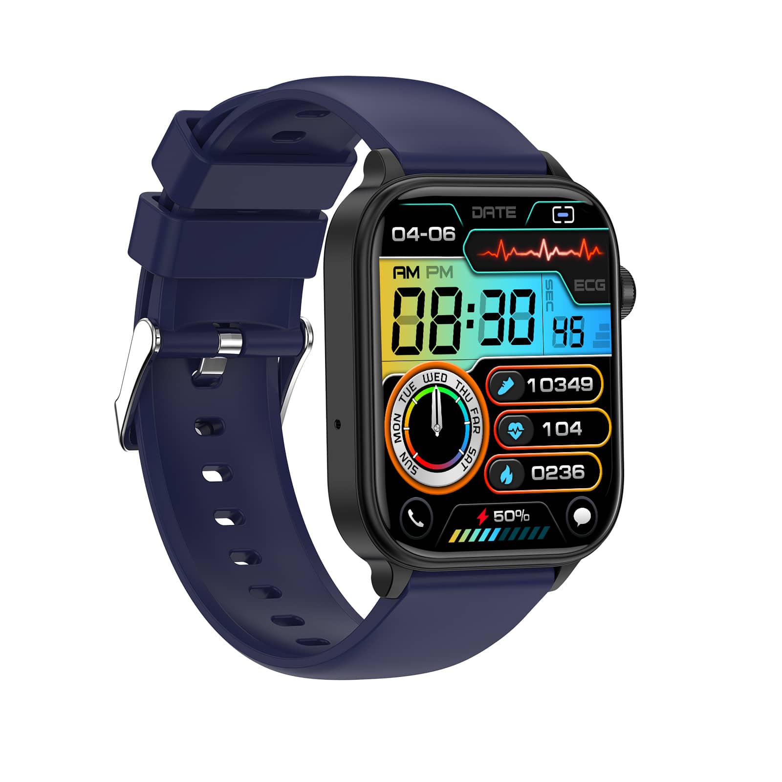 Suga570 Professional ECG/EKG Non invasive Blood Glucose Health Smart Call Watch