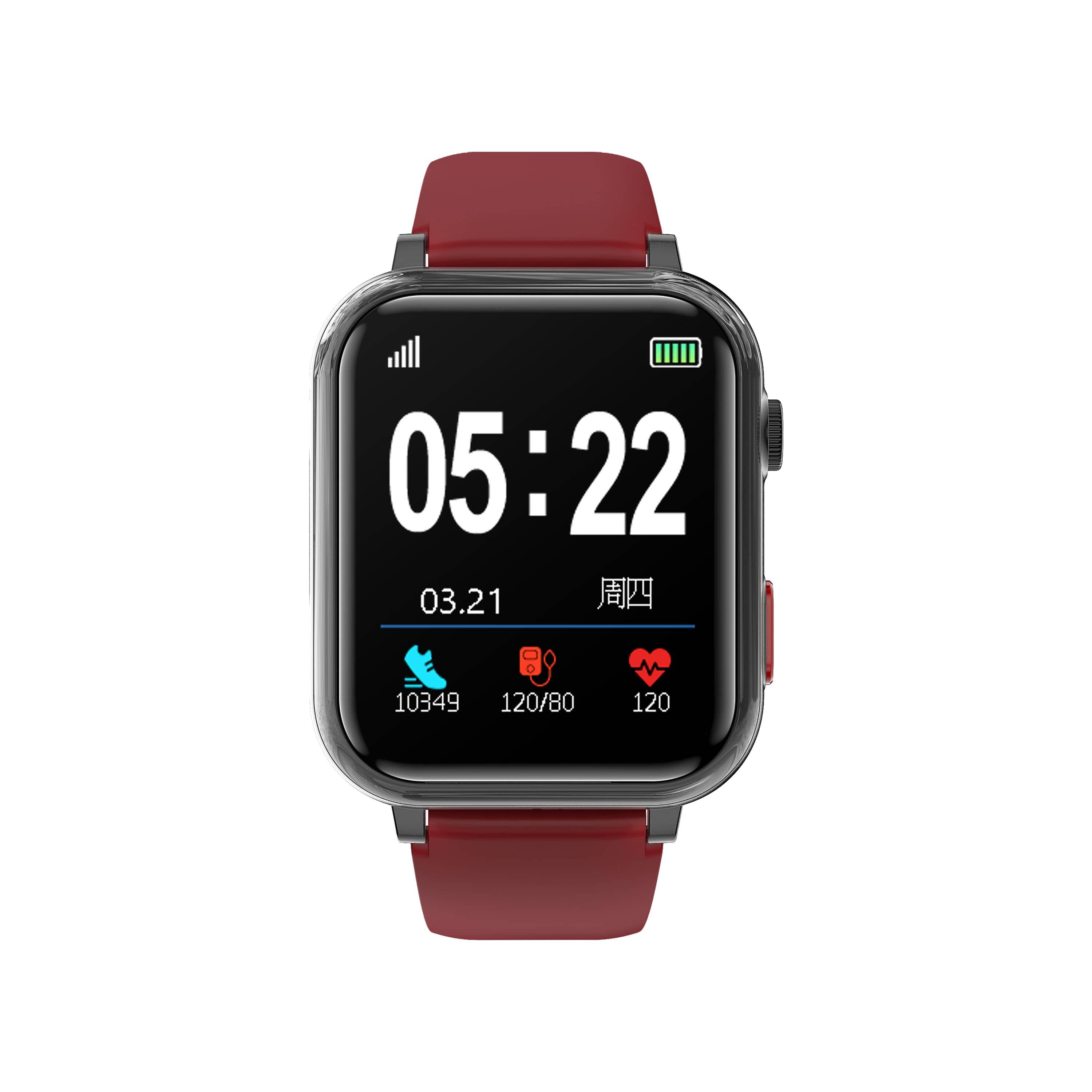 Suga18 Fall Detection One-click SOS Call GPS Positioning Blood Glucose Texts and Receive Notification Health Smart Watch