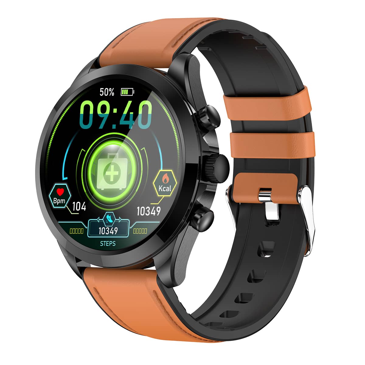 Suga44 Non-invasive Blood Glucose Blood Pressure ECG/EKG HRV Monitoring Health Smart Watch