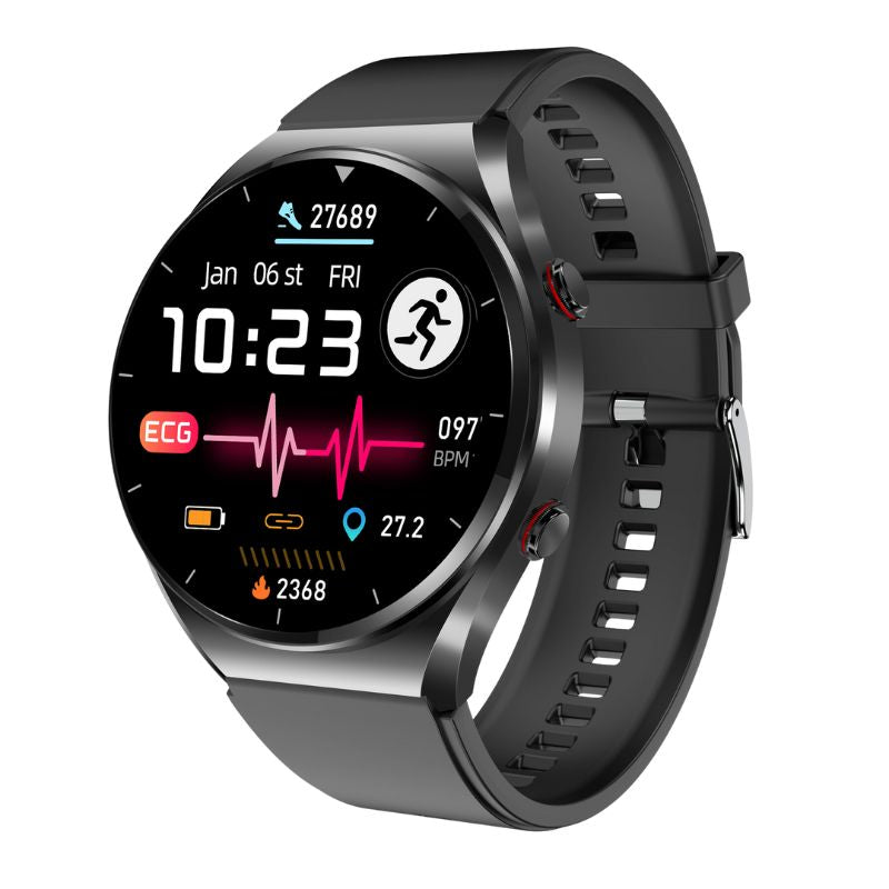 Suga09 One-click Blood Glucose Blood Pressure ECG/EKG HRV Heart Measurement Suga Pro Health Smart Watch