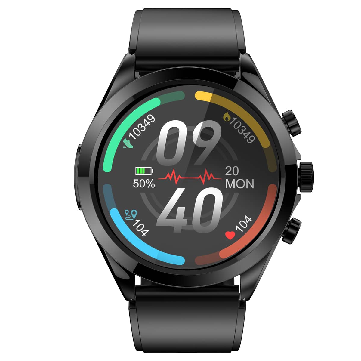 Suga44 Non-invasive Blood Glucose Blood Pressure ECG/EKG HRV Monitoring Health Smart Watch