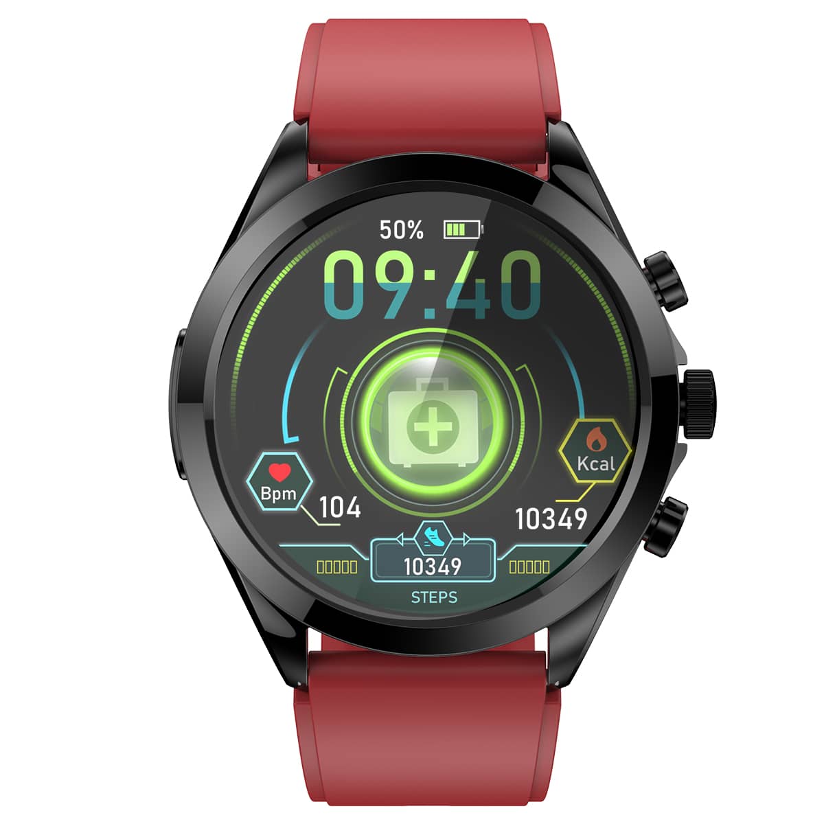 Suga44 Non-invasive Blood Glucose Blood Pressure ECG/EKG HRV Monitoring Health Smart Watch