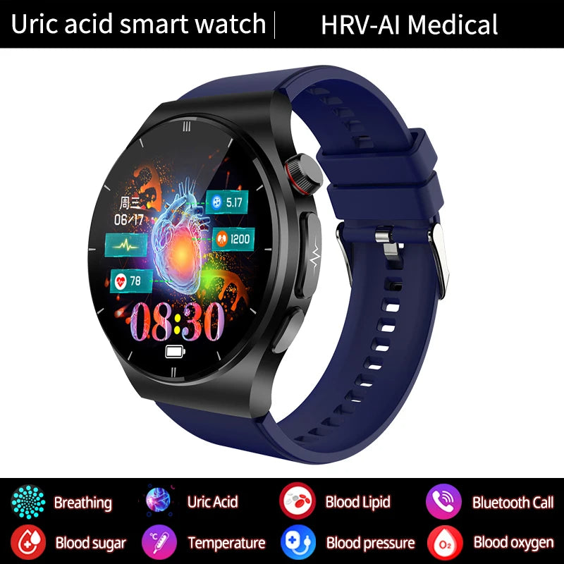 Sugafit® PulseXplorer - Laser Treatment Smart Watch, Blood Sugar, Lipid and Uric Acid Medical Grade ECG+PPG Health Monitoring