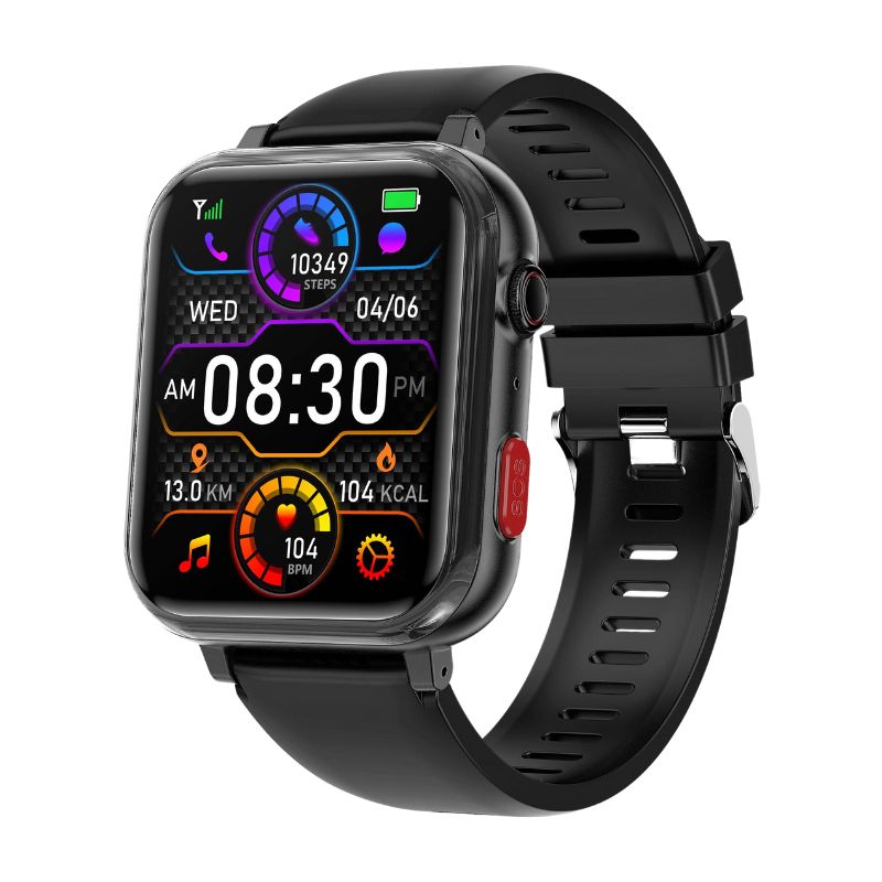Suga18 Fall Detection One-click SOS Call GPS Positioning Blood Glucose Texts and Receive Notification Health Smart Watch