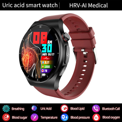 2024 New Laser Treatment Smart Watch - Blood Sugar - Lipid and Uric Acid Medical Grade ECG+PPG Health Monitoring