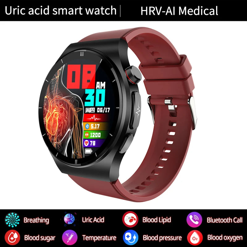 Sugafit® PulseXplorer - Laser Treatment Smart Watch, Blood Sugar, Lipid and Uric Acid Medical Grade ECG+PPG Health Monitoring