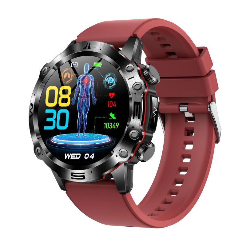 Suga48 Hige-end ECG/EKG Blood Glucose Blood Pressure Health HD Sports Call Smart Watch