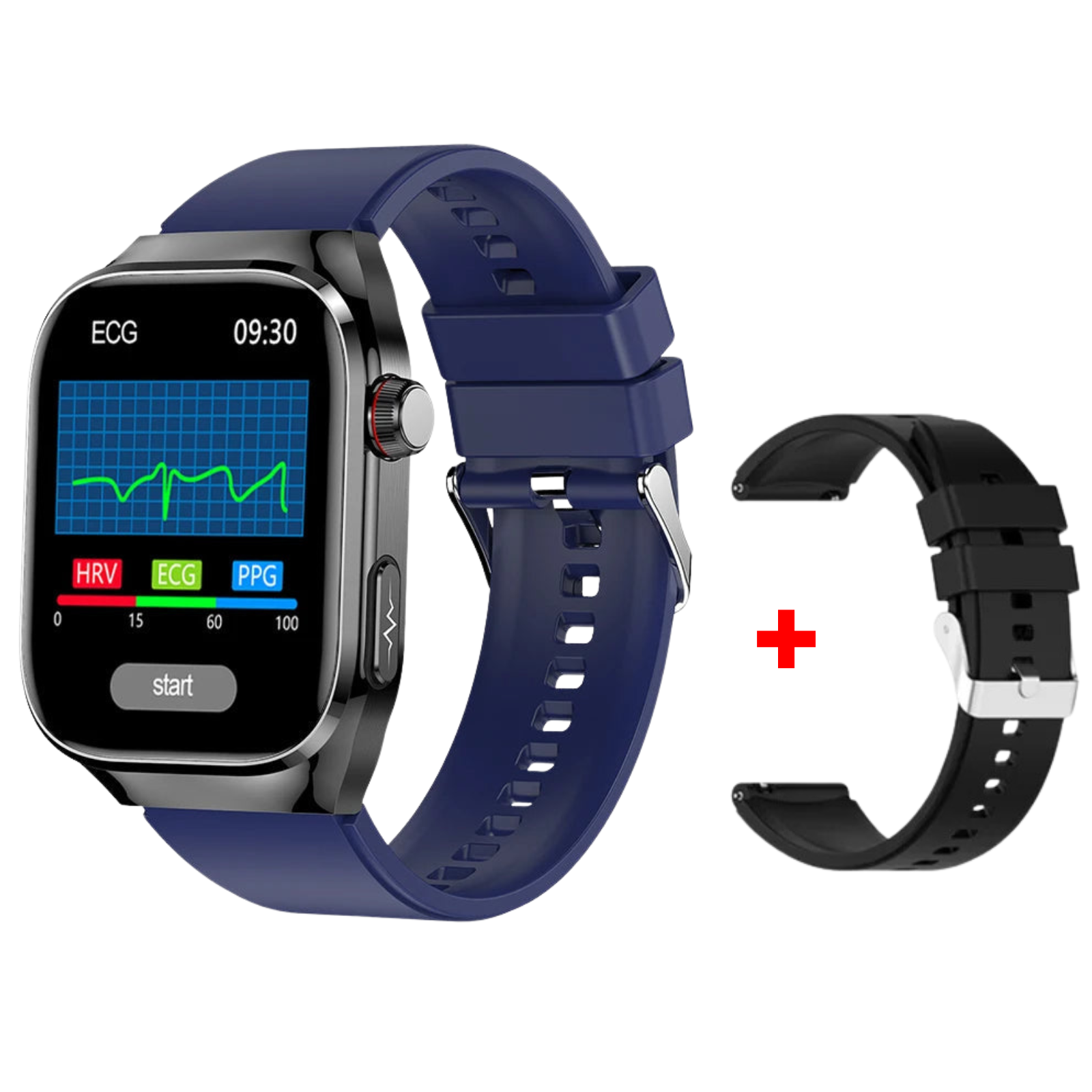 Sugafit® Lifetrack Ultra - Lipid uric Acid ECG/EKG Blood Sugar Blood Pressure Health Management Smart Watch
