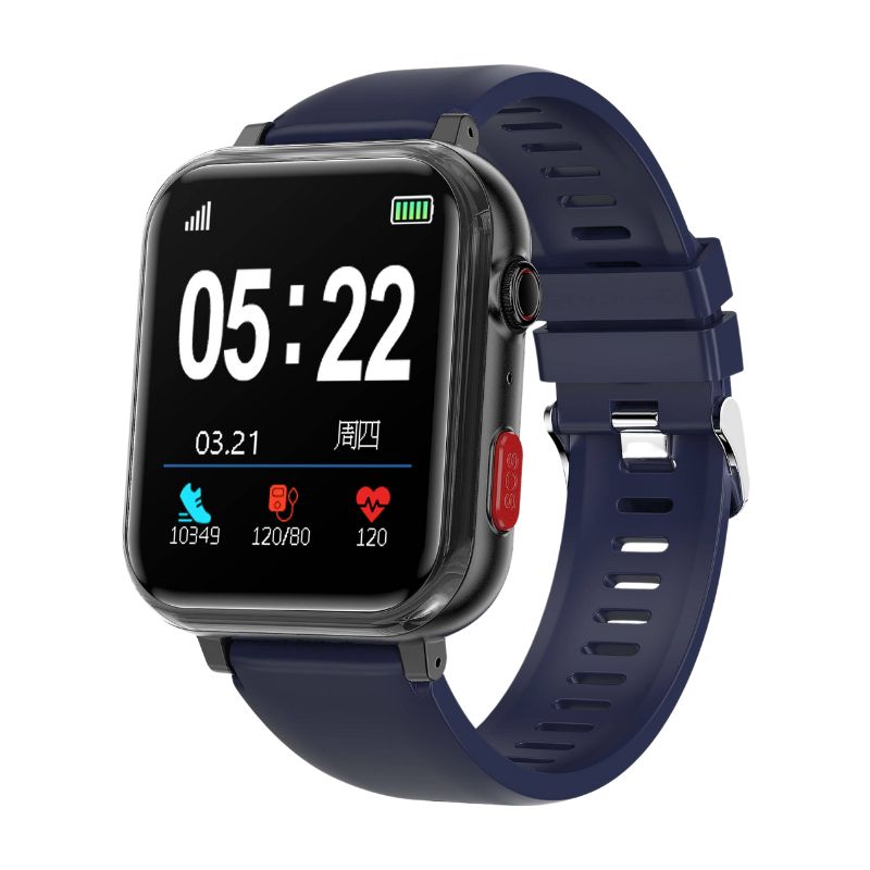 Suga18 Fall Detection One-click SOS Call GPS Positioning Blood Glucose Texts and Receive Notification Health Smart Watch