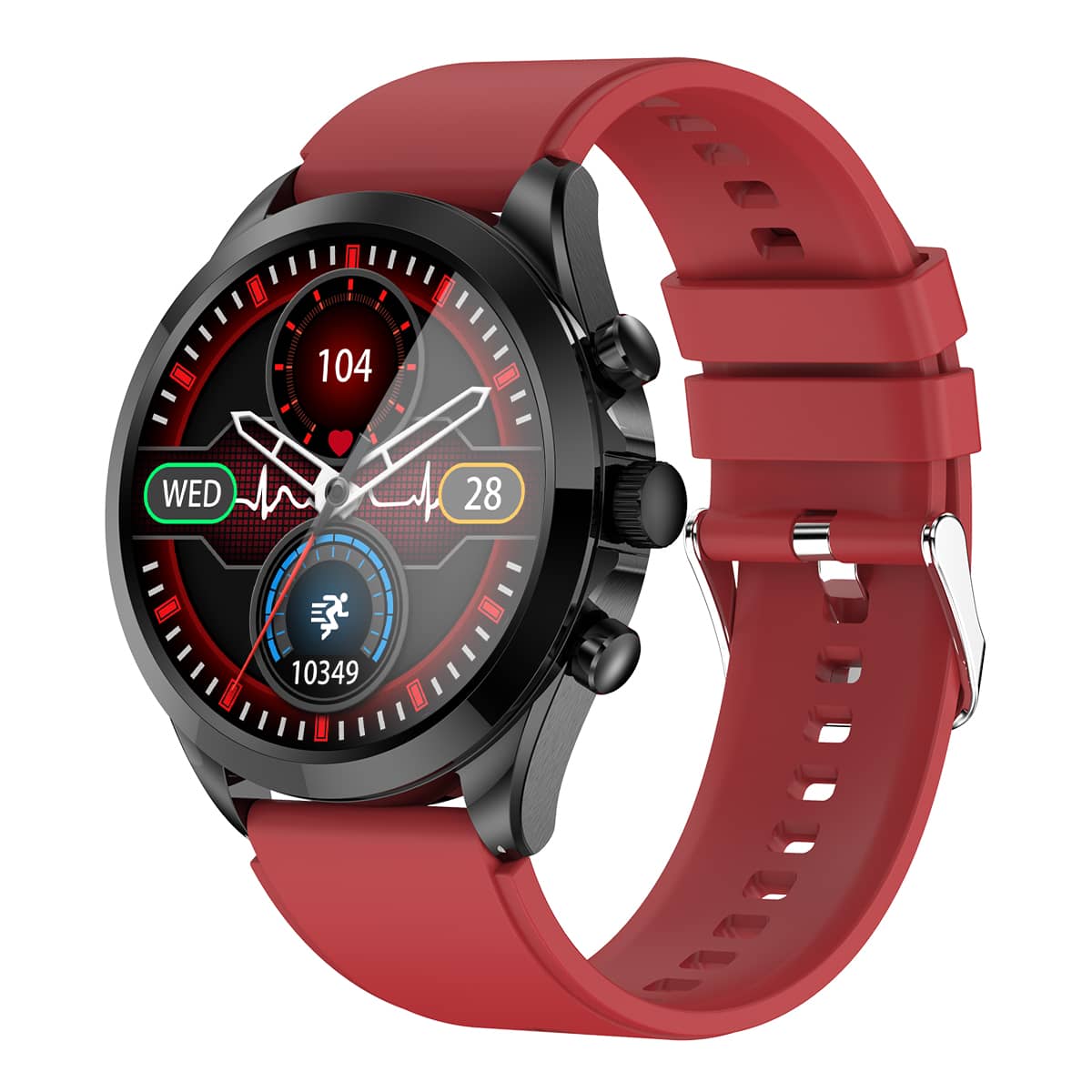 Suga44 Non-invasive Blood Glucose Blood Pressure ECG/EKG HRV Monitoring Health Smart Watch
