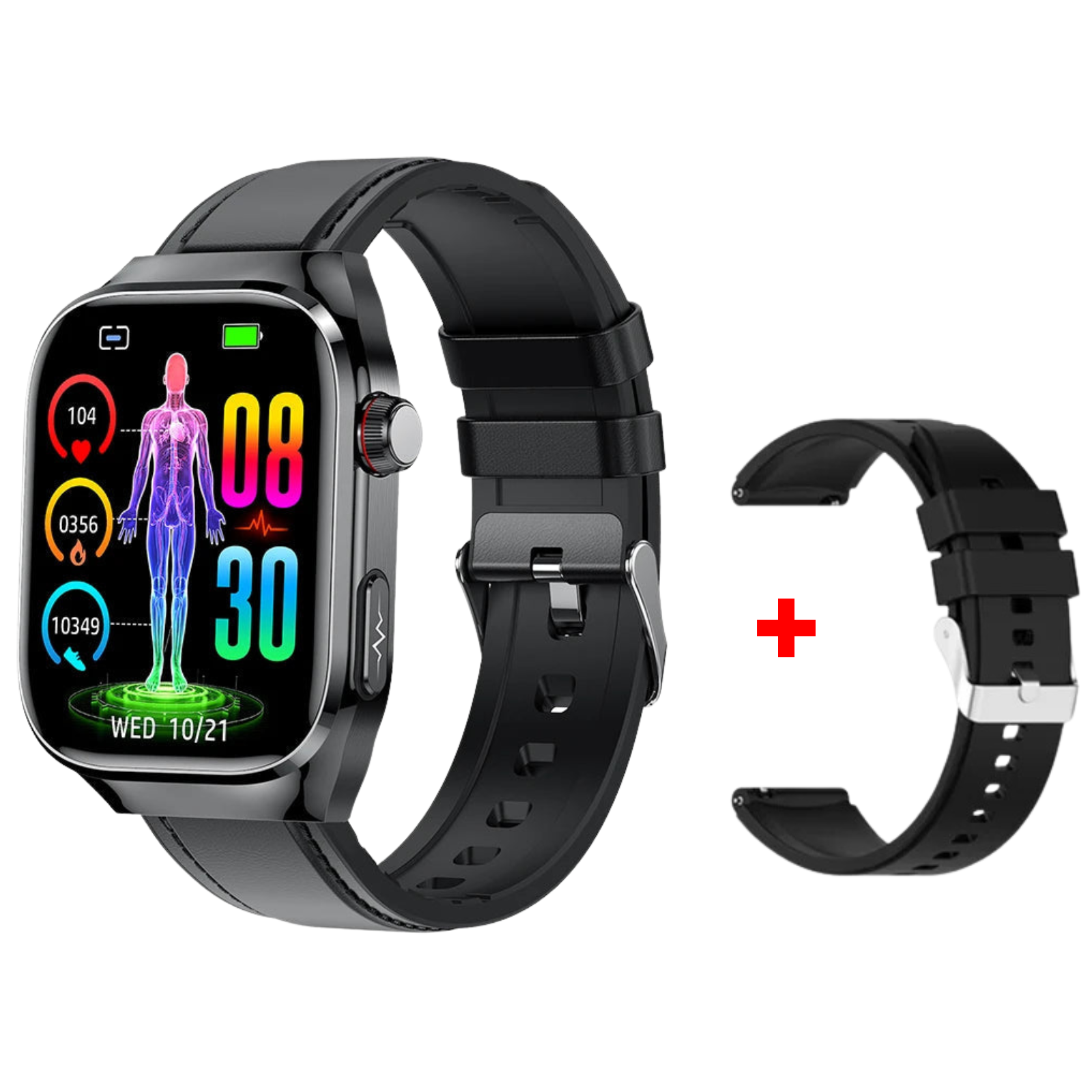 Sugafit® Lifetrack Ultra - Lipid uric Acid ECG/EKG Blood Sugar Blood Pressure Health Management Smart Watch