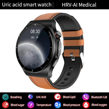 2024 New Laser Treatment Smart Watch - Blood Sugar - Lipid and Uric Acid Medical Grade ECG+PPG Health Monitoring