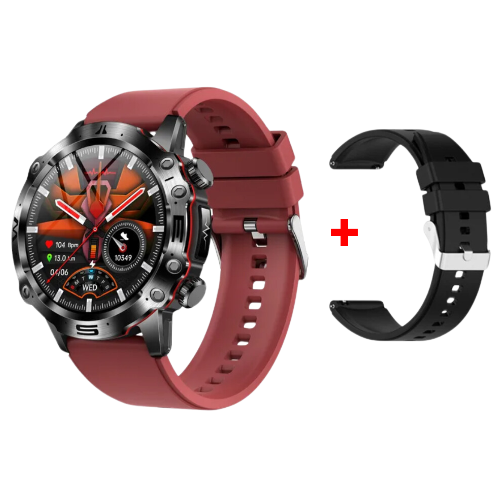 Sugafit® Wellness Pro - ECG/EKG HRV Professional Blood Glucose Blood Pressure Monitoring and Health Smart Watch