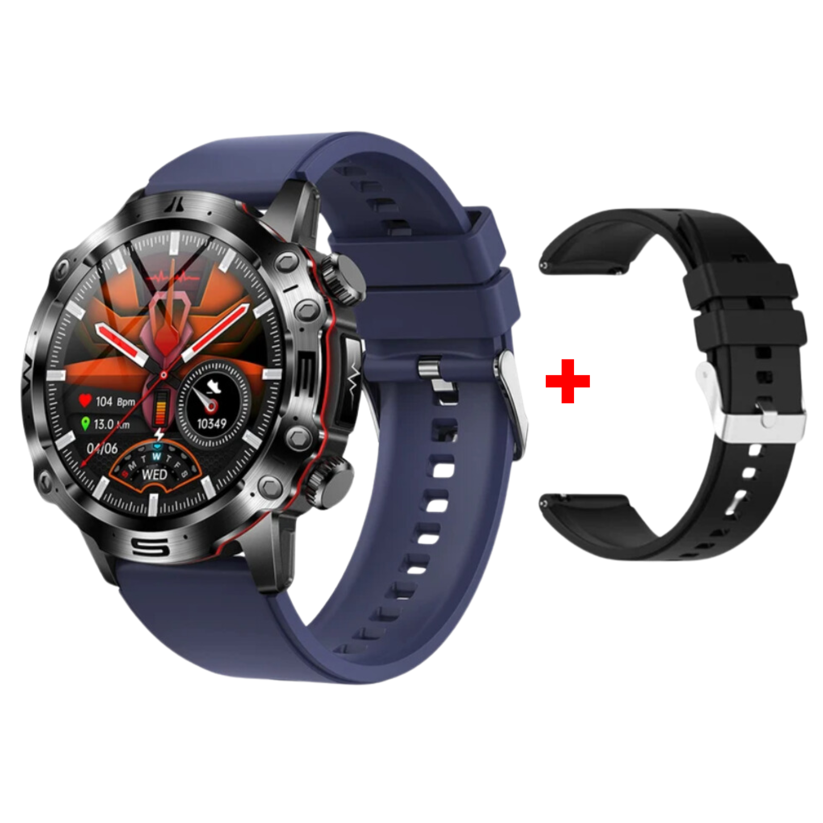 Sugafit® Wellness Pro - ECG/EKG HRV Professional Blood Glucose Blood Pressure Monitoring and Health Smart Watch