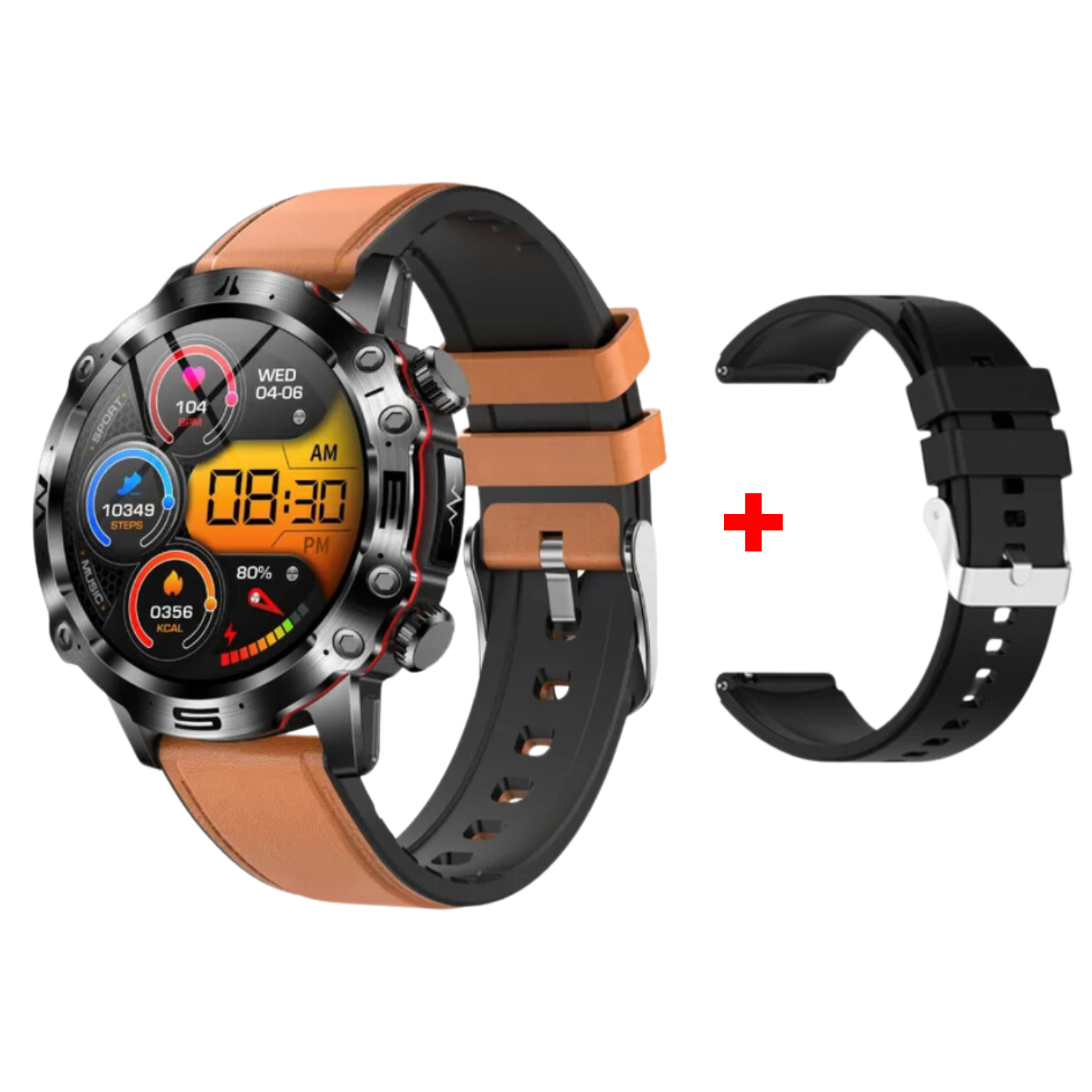 Sugafit® Wellness Pro - ECG/EKG HRV Professional Blood Glucose Blood Pressure Monitoring and Health Smart Watch