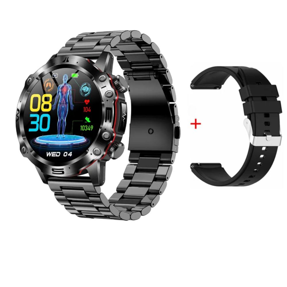 AI Medical Diagnosis Smart Watch - 2024 New Blood Lipids Uric Acid Blood Glucose watch - ECG+PPG Fitness Tracker