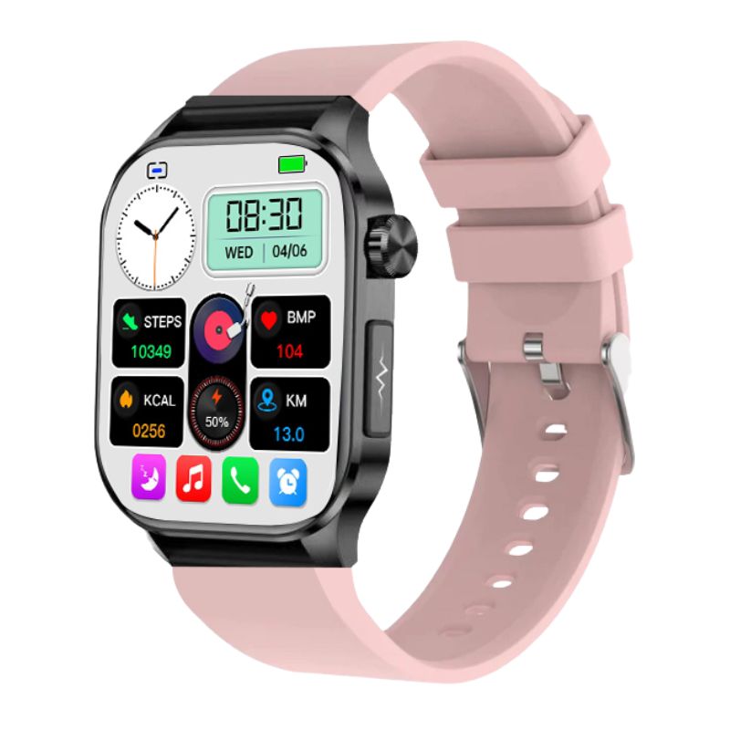 Suga580 ECG/EKG Blood Sugar Blood Pressure Call Intelligent Health Management Smart Watch