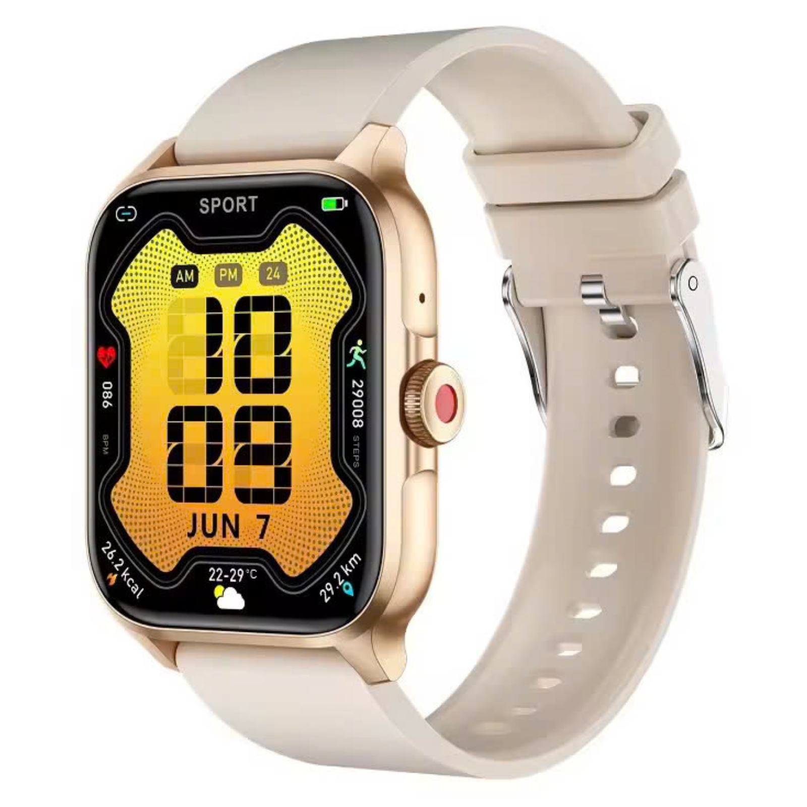 Sugafit® Amara - Smart Watch 1.85inch Health Monitoring AI Voice Assistant Men Women Fashion Smartwatch Sport Fitness Tracker