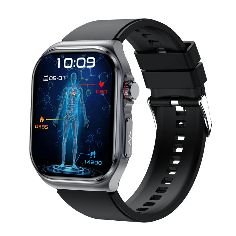 Sugafit® Versa - New Uric Acid Blood Fat Smartwatch ECG Heart Rate Blood Pressure Blood Glucose Health Monitoring