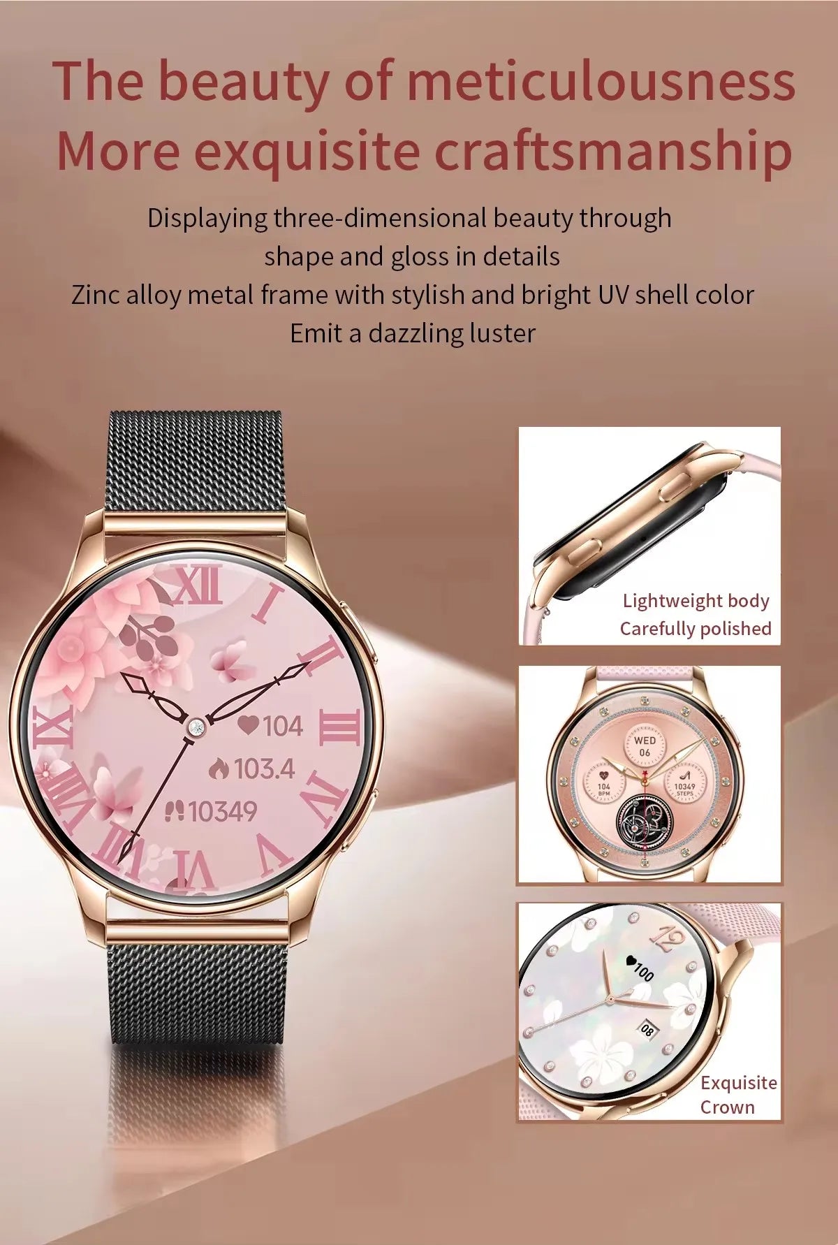 Sugafit® Frost - Fashion Women Smart Watch AMOLED HD