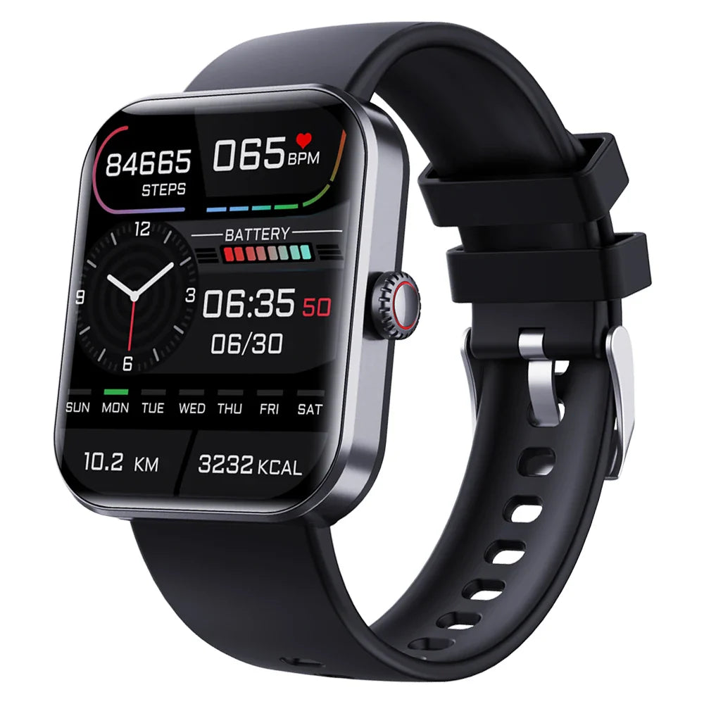 Blood Glucose Sugar Smart Watch - 24 Hour Heart Rate Fitness Tracker