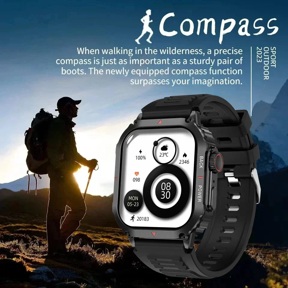 Sugafit® Regulus - Smart Watch Men AMOLED HD Screen Heart Rate Health Tracker Bluetooth Call IP68