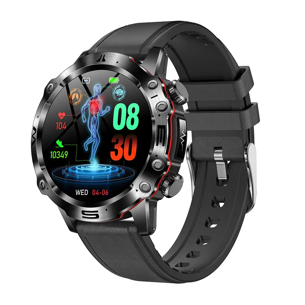 Sugafit® Wellness Pro - ECG/EKG HRV Professional Blood Glucose Blood Pressure Monitoring and Health Smart Watch