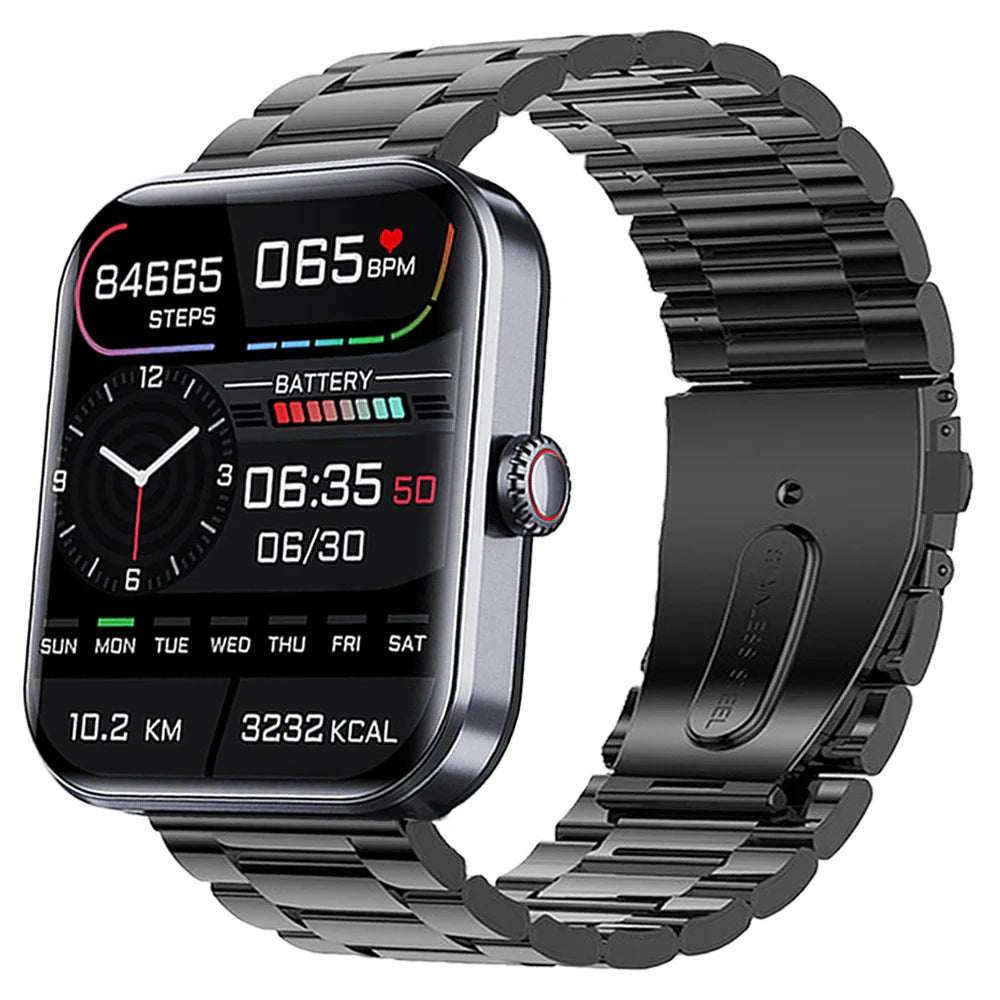 Blood Glucose Sugar Smart Watch - 24 Hour Heart Rate Fitness Tracker