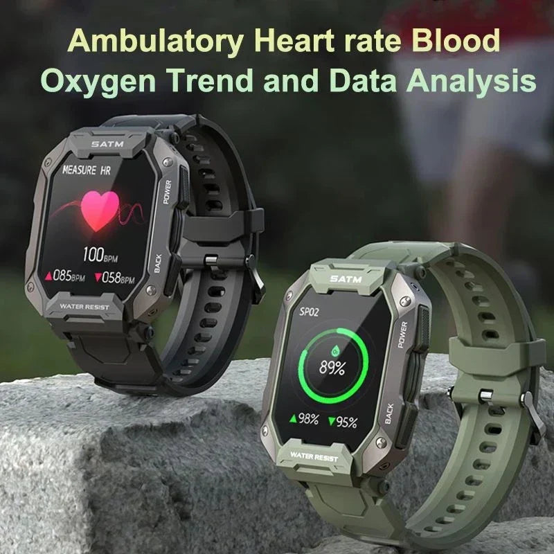 Sugafit® Force - Smart Watch Men Bluetooth Full Touch Screen 5ATM Waterproof Watches Sports