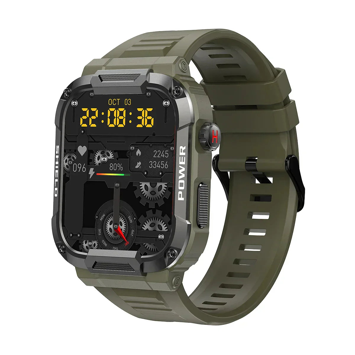 Sugafit® Strive - Men Smart Watch Military Healthy Monitor AI Voice Bluetooth Call Fitness Waterproof Sports Smartwatch