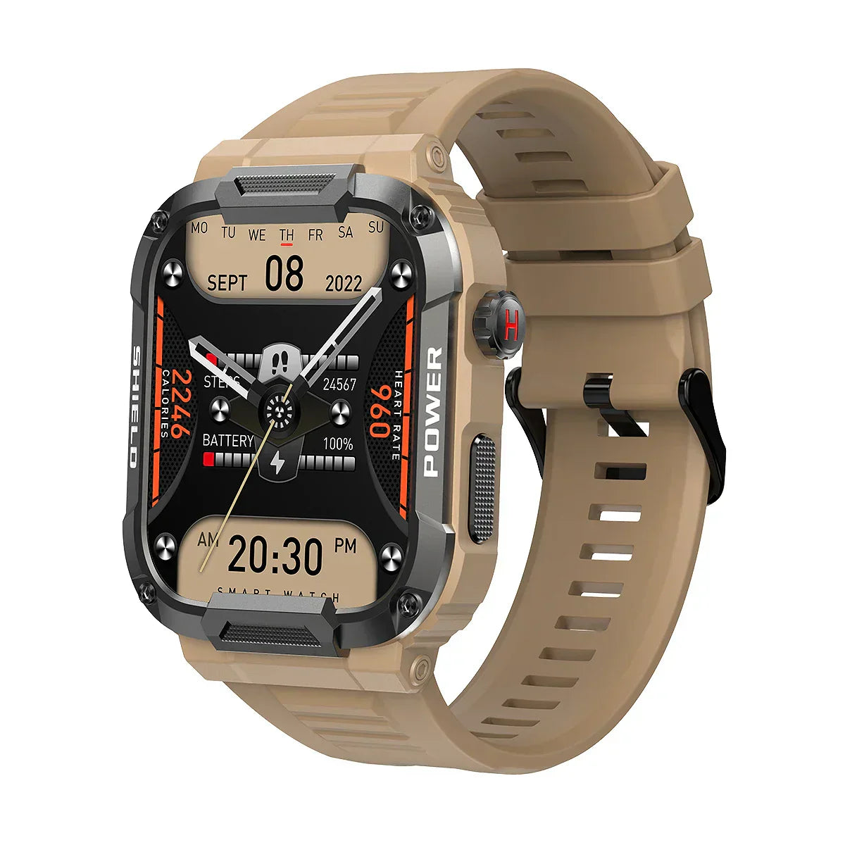 Sugafit® Strive - Men Smart Watch Military Healthy Monitor AI Voice Bluetooth Call Fitness Waterproof Sports Smartwatch