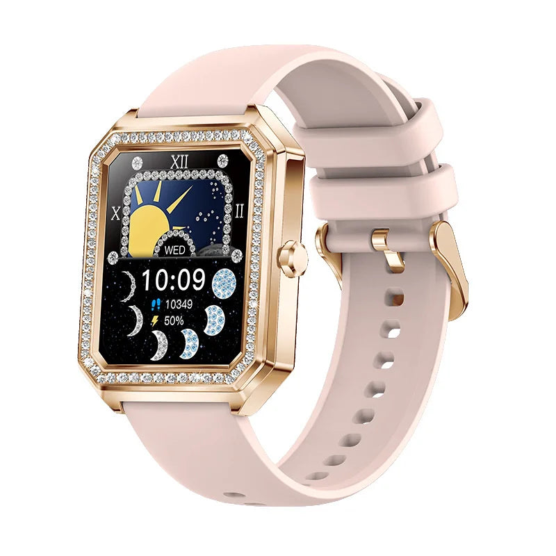 Sugafit® Aquamarine - Smart Watch Ladies Bluetooth Call Health Monitor Blood Pressure Fitness Tracker For Women