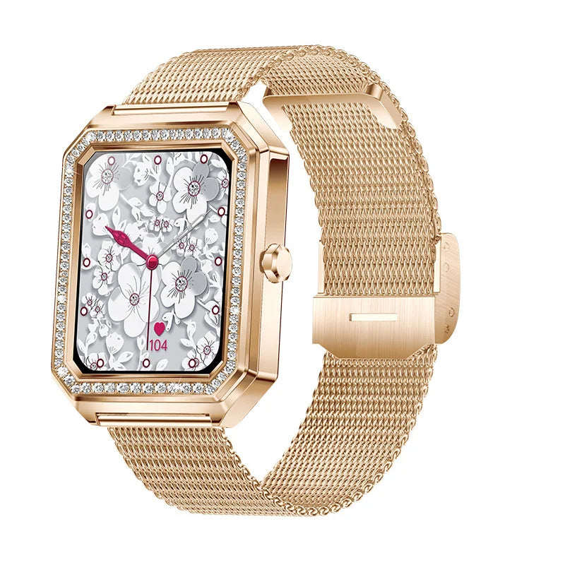 Sugafit® Aquamarine - Smart Watch Ladies Bluetooth Call Health Monitor Blood Pressure Fitness Tracker For Women