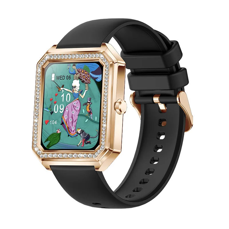 Sugafit® Aquamarine - Smart Watch Ladies Bluetooth Call Health Monitor Blood Pressure Fitness Tracker For Women