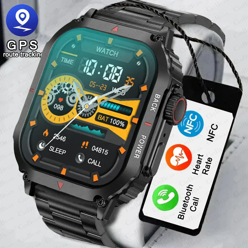 Sugafit® Regulus - Smart Watch Men AMOLED HD Screen Heart Rate Health Tracker Bluetooth Call IP68