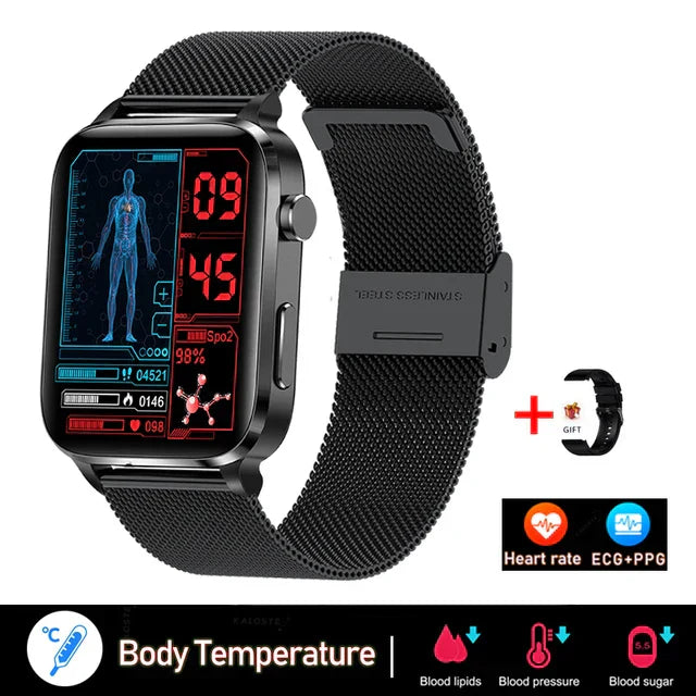 Sugafit® Pura - Laser therapy health smart watch for men's uric acid, blood lipids, blood pressure, intelligent
