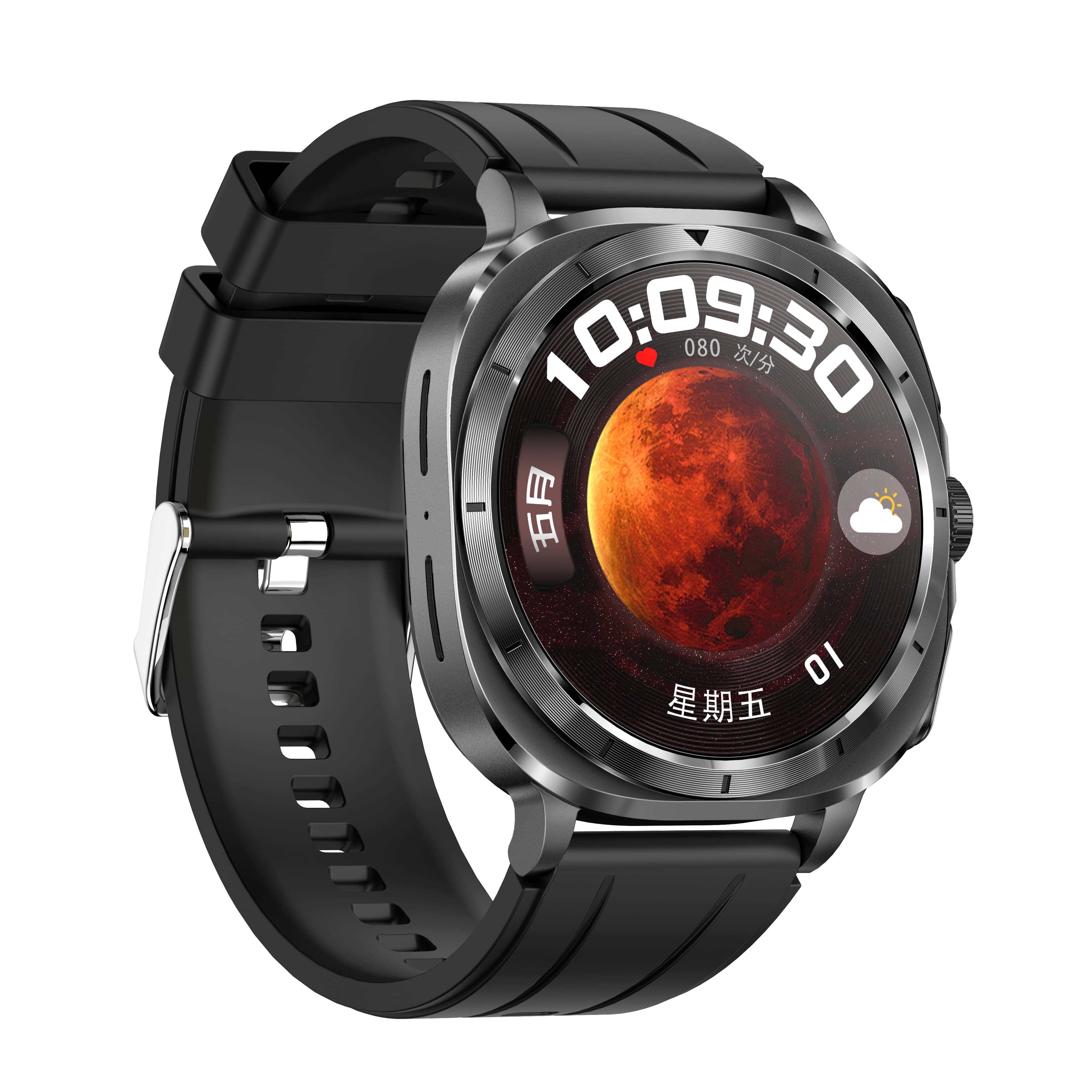 Suga492 One-click ECG/EKG Blood Glucose Blood Pressure Call Intelligent Sports Health Smart Watch