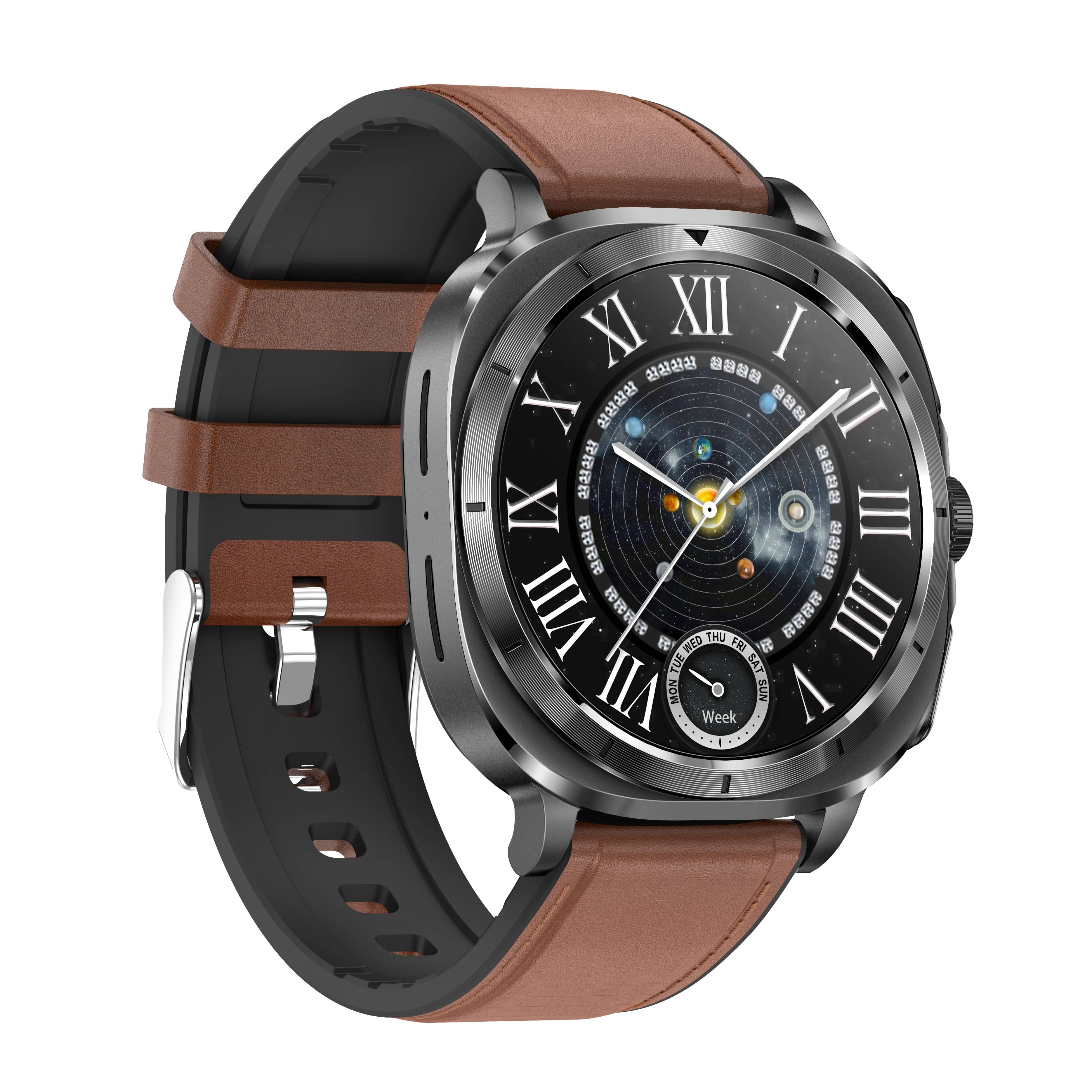 Suga492 One-click ECG/EKG Blood Glucose Blood Pressure Call Intelligent Sports Health Smart Watch