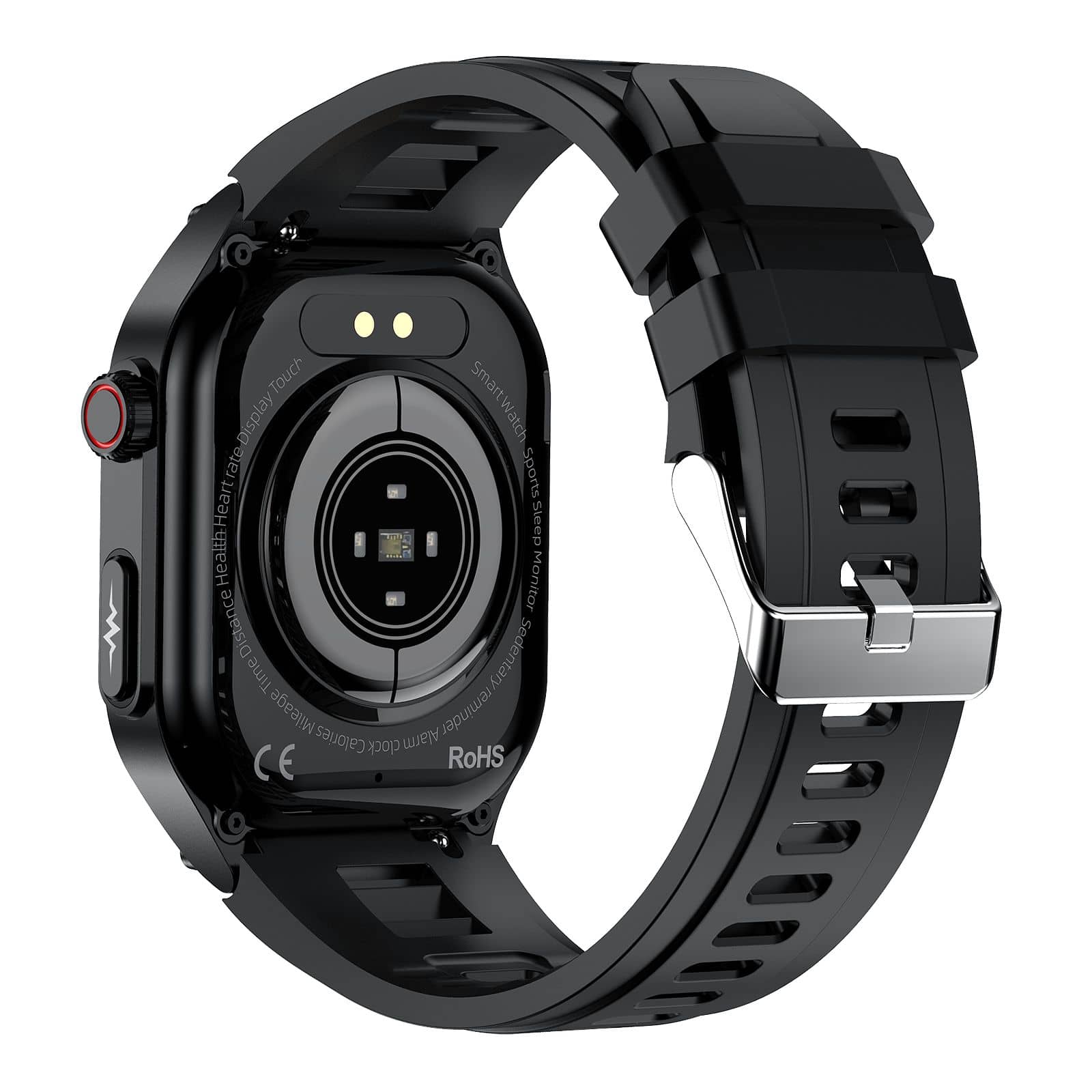 Suga281 AMOLED Slim Blood Glucose Outdoor ECG/EKG Bluetooth Calls Health Measurement Smart Watch