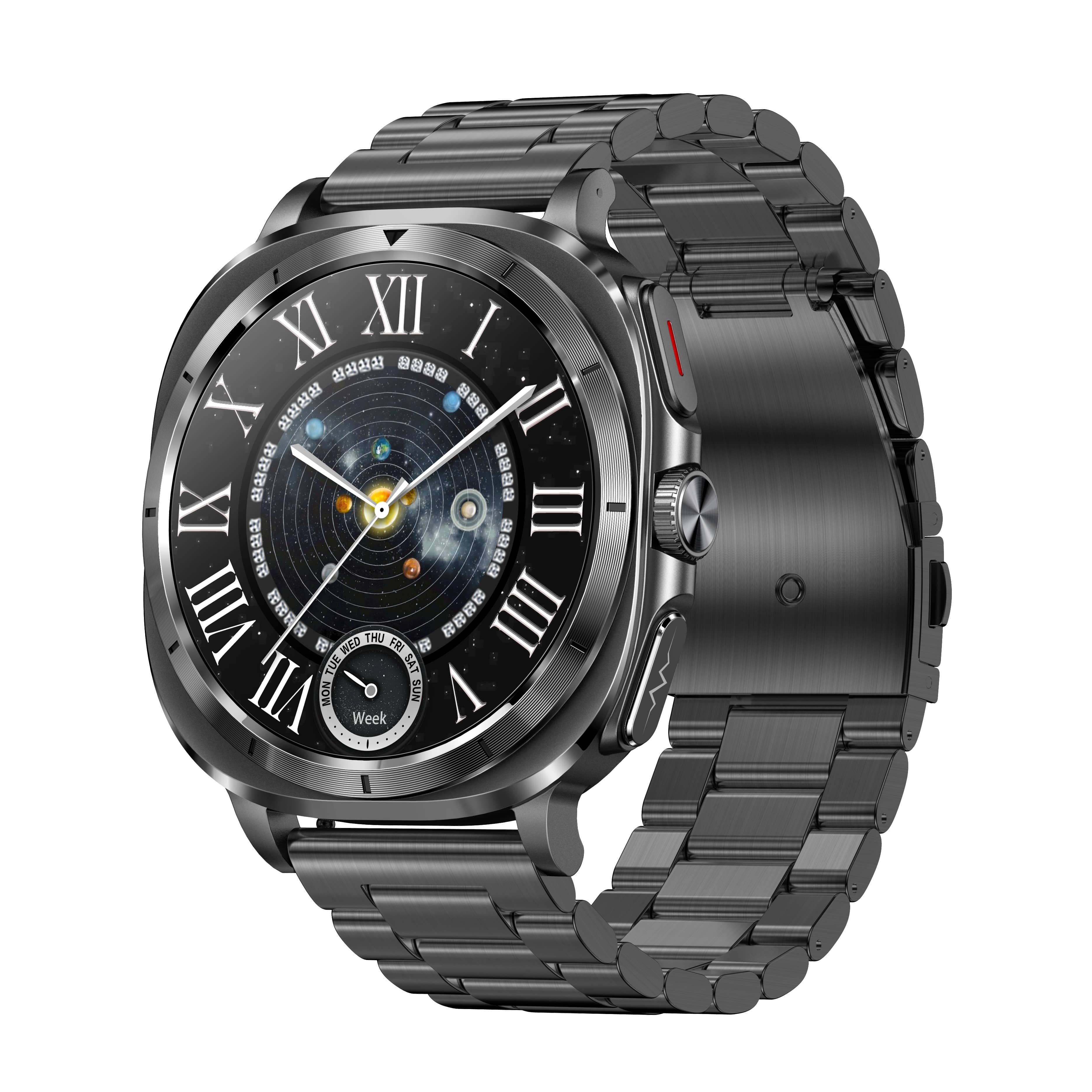 Suga492 One-click ECG/EKG Blood Glucose Blood Pressure Call Intelligent Sports Health Smart Watch