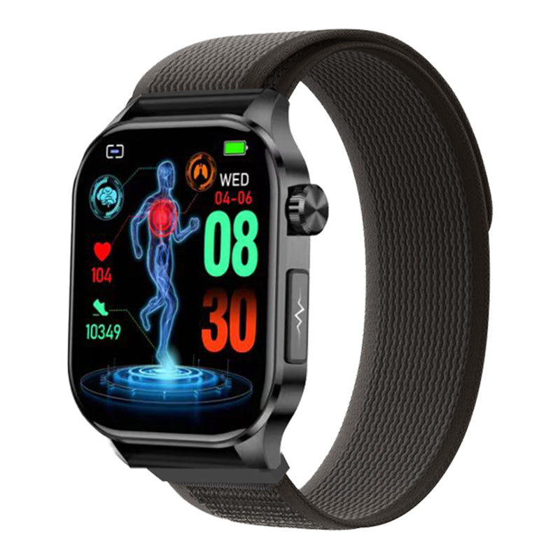 Suga580 ECG/EKG Blood Sugar Blood Pressure Call Intelligent Health Management Smart Watch