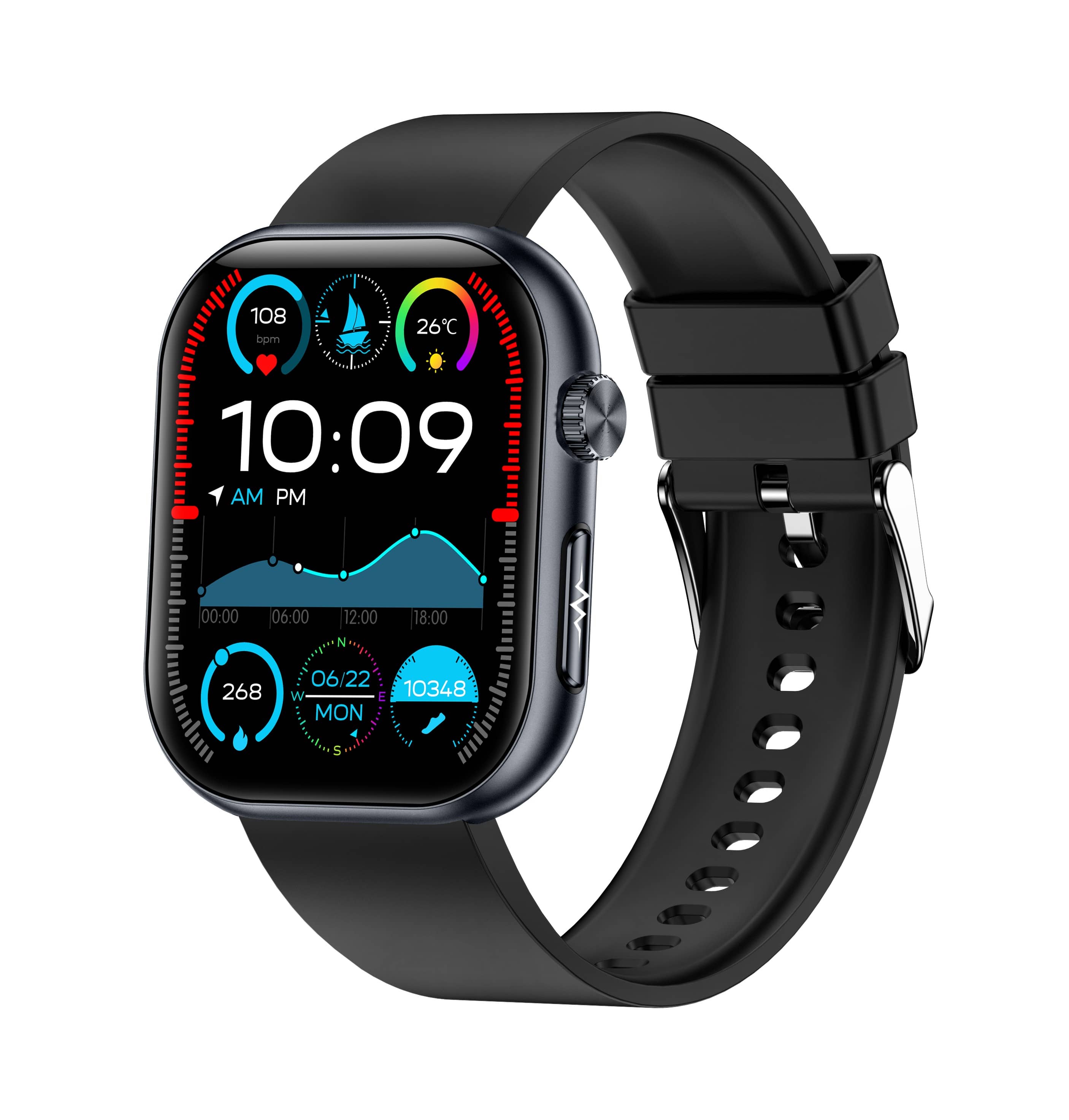 Suga587 Blood Sugar Monitoring Smart Watch With Blood Pressure ECG/EKG Heart Rate Health Fitness Tracker 2024